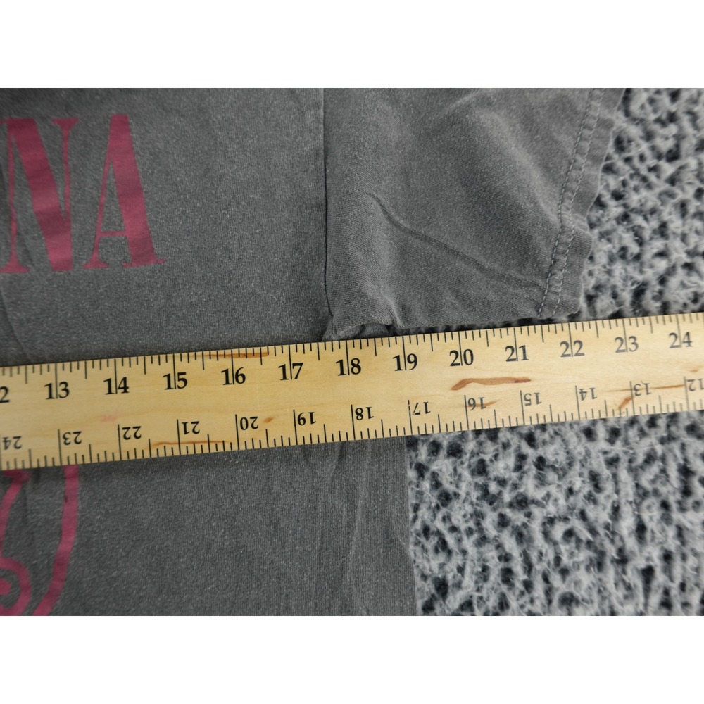 Kids Nirvana Smiley Face T Shirt Gray Short Sleeve Graphic‎ Tee - Picture 7 of 10